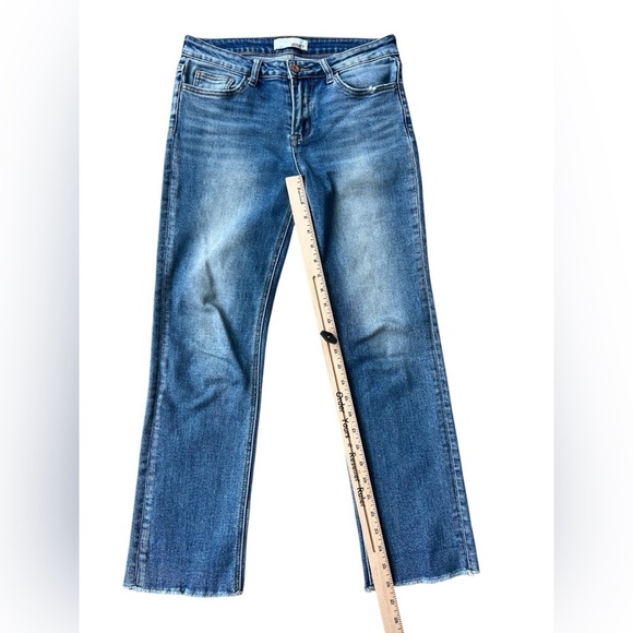 Vervet Los Angeles Mid Rise Crop Straight Jeans- V2750 Size 27 - Picture 8 of 8